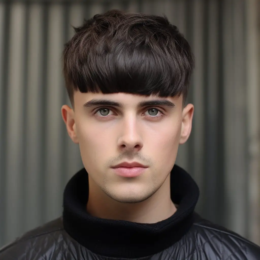 bowl cut hairstyle for men