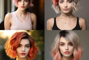 Ombre short hair