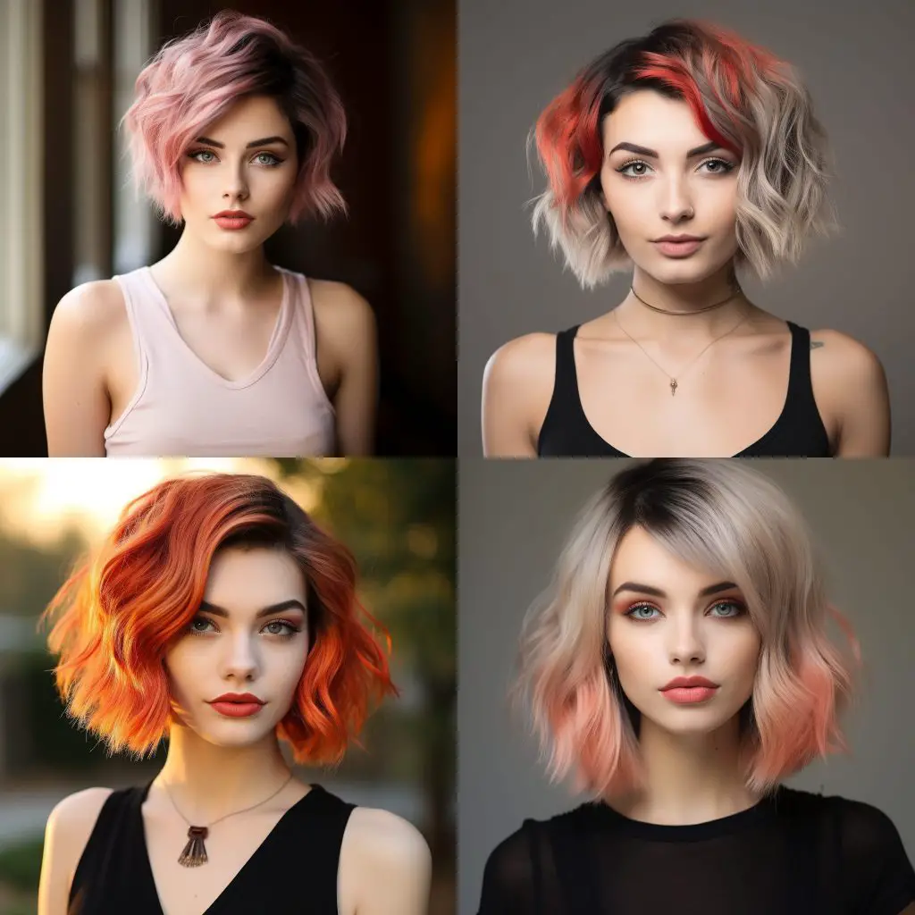 Ombre short hair