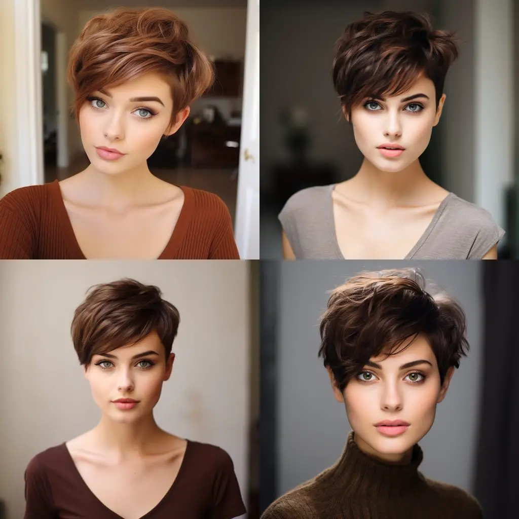brown short hair cuts