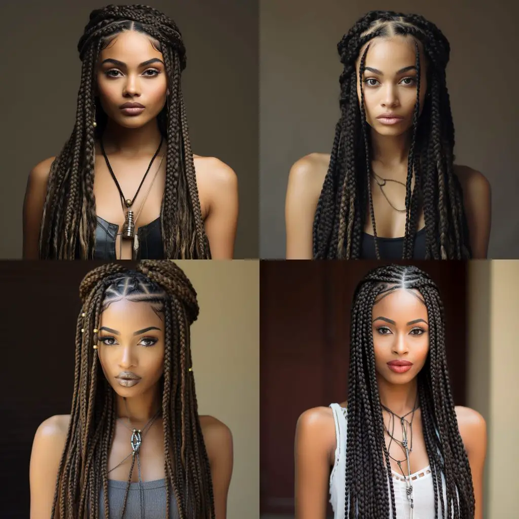 Box braids hairstyles
