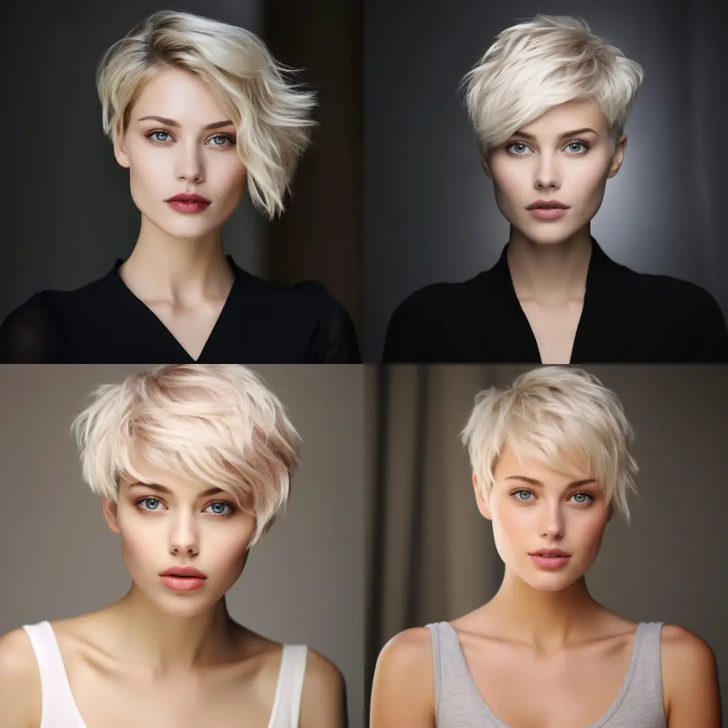 Short blonde hair