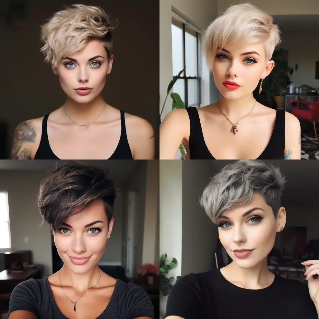 Edgy short pixie cuts
